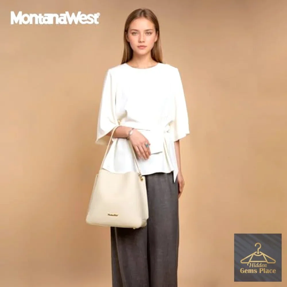 Medium Hobo Bag with Crossbody Strap, PU Leather, Spacious Interior